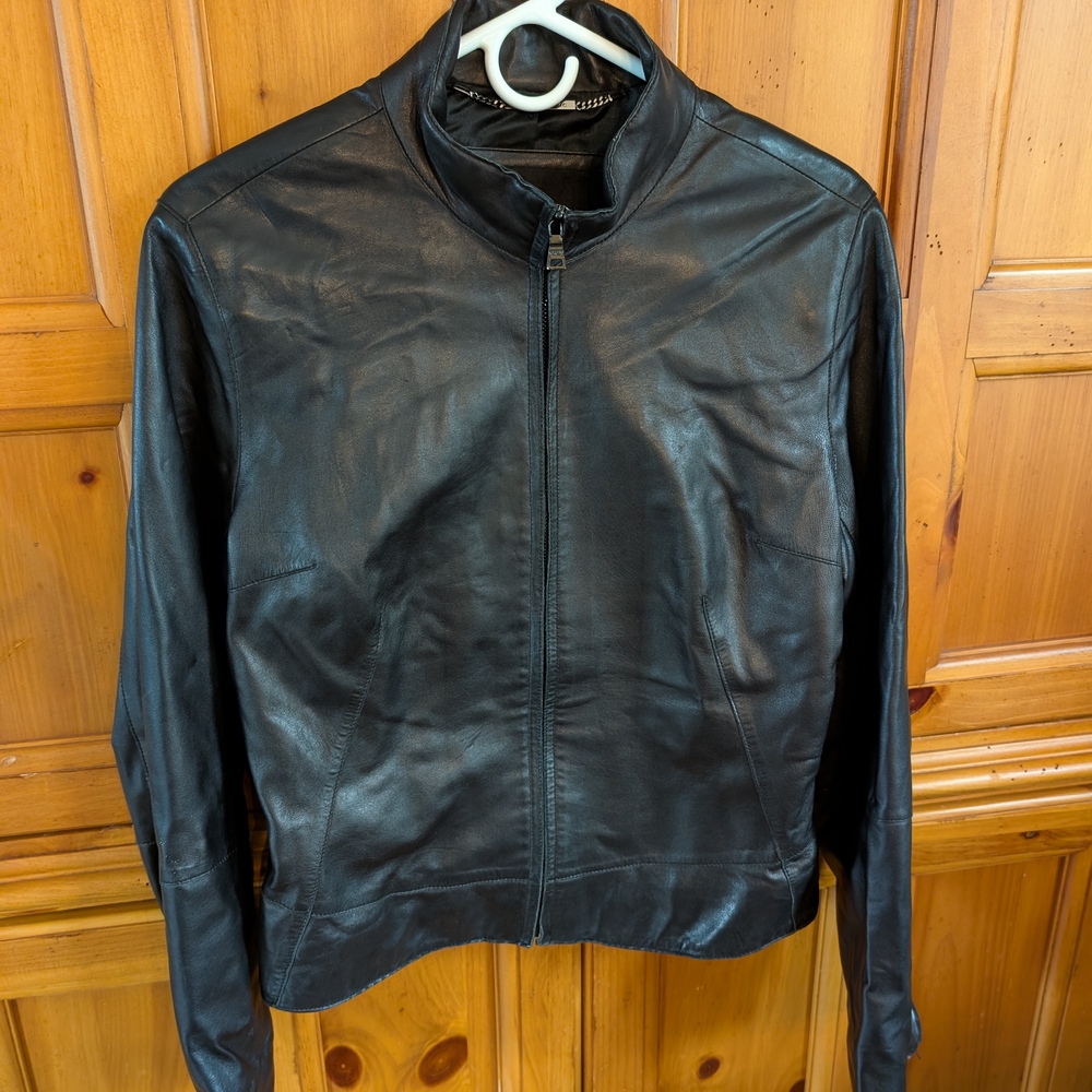 Melissa Black Leather Jacket for Men